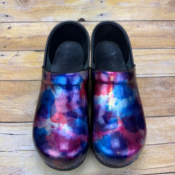 Dansko Clogs Womens 40 EU (9.5-10) Multicolor Leather Professional Nursing Y2K - Picture 7 of 16